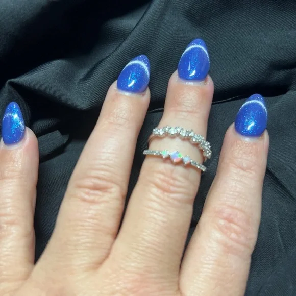 BP Silver Ring with Opal Accent - Picture 5 of 6